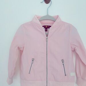7 For All Mankind pink zip up jacket size 12 months